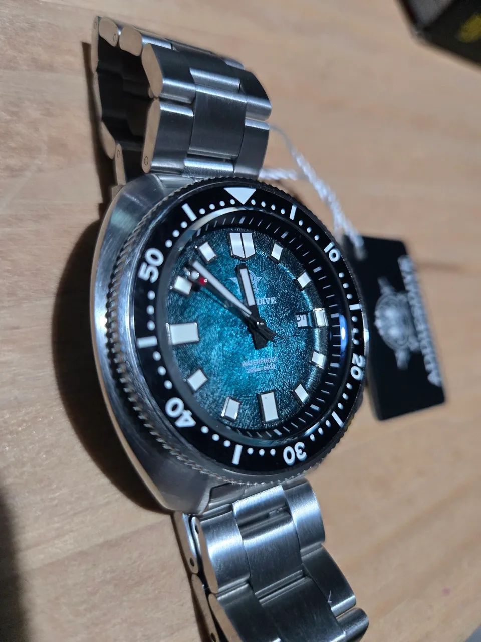 Relógio Addiesdive Turtle AD 2511 Automático - Mostrador Azul - Foto 5