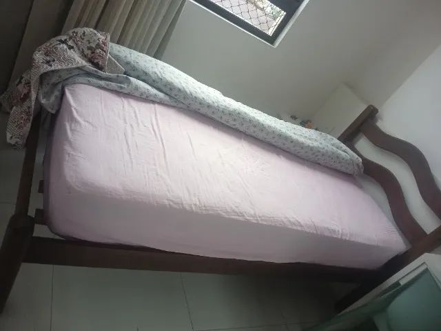 CAMA SOLTEIRÃO MADEIRA MACIÇA ANGELIN - Foto 2