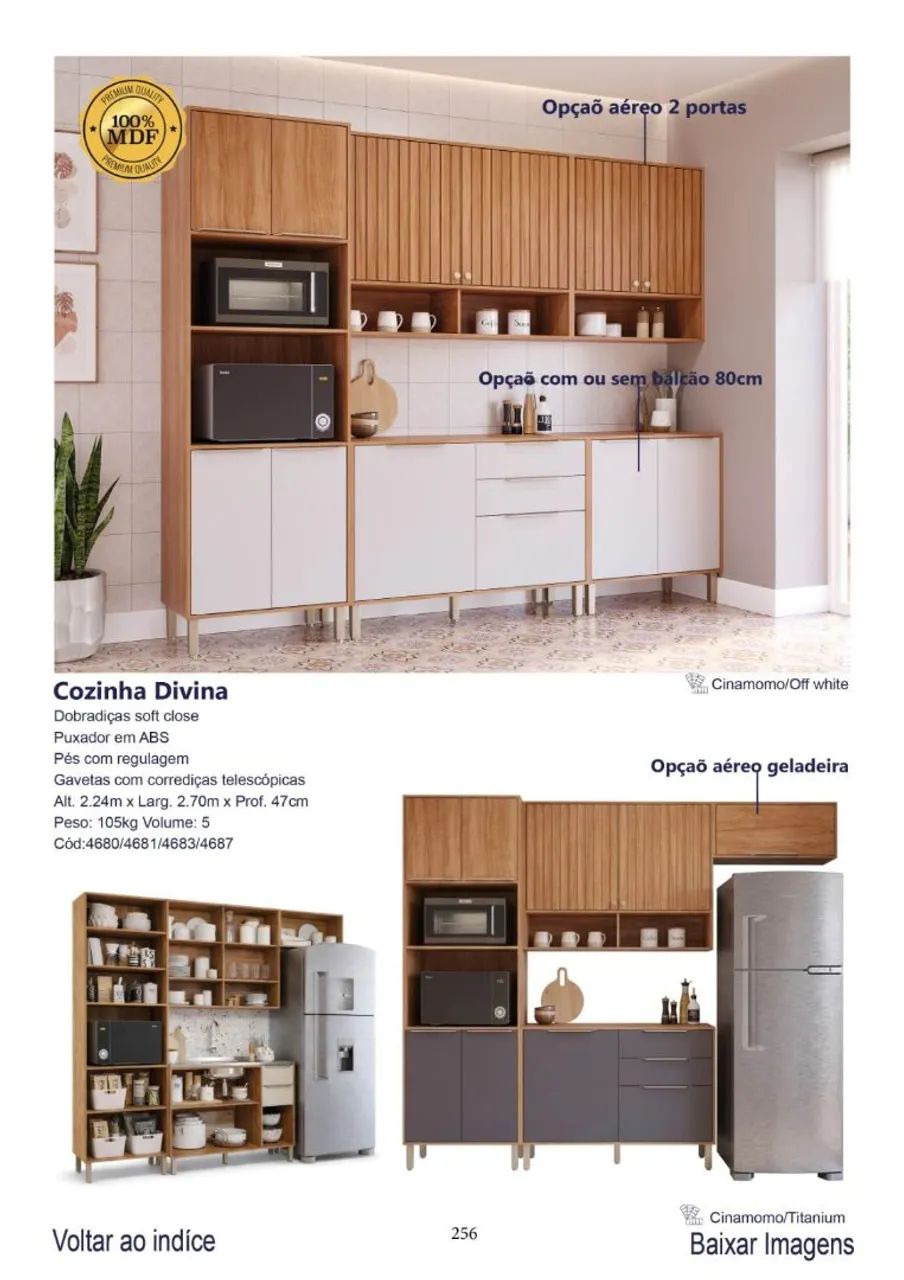 Armário de cozinha Divina 