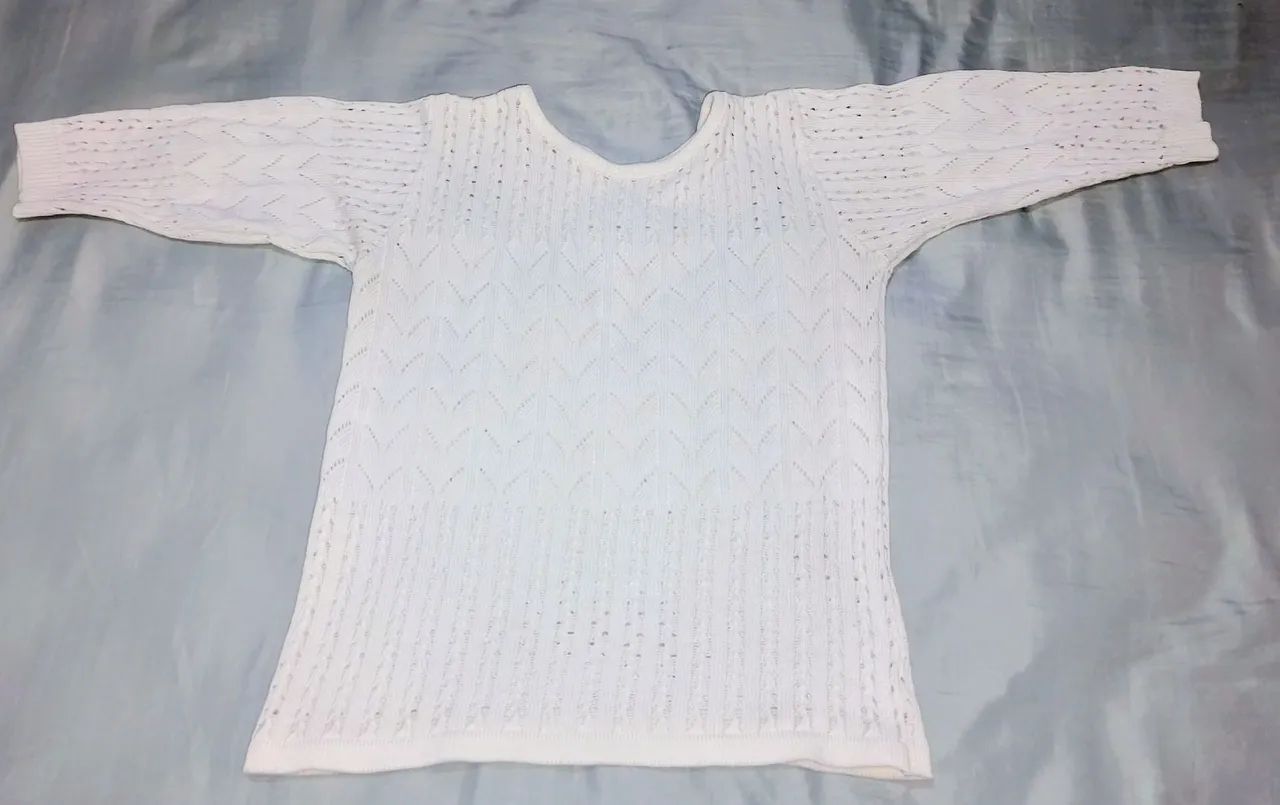 Blusa de tricô 36 feminina bege - Foto 4