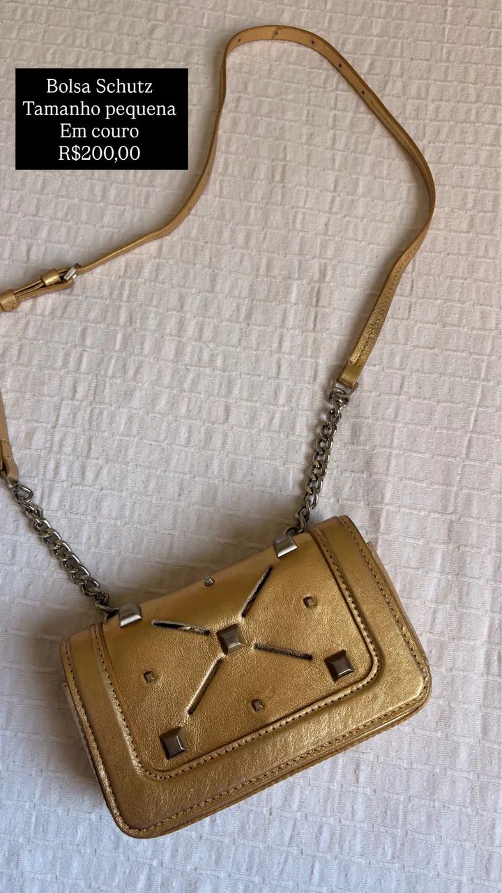 Bolsa Schutz em couro - Foto 2