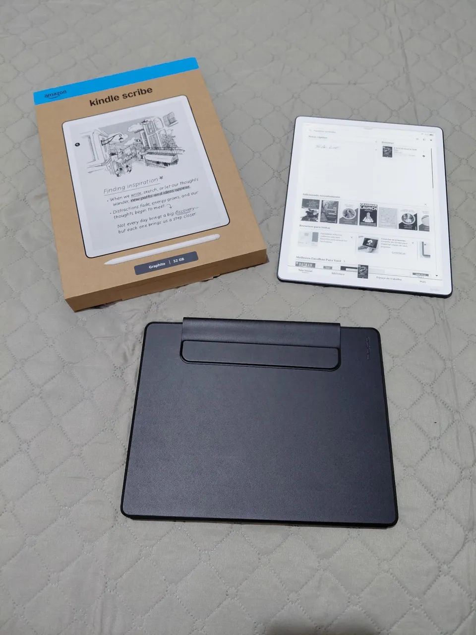 Kindle Scribe 3th Geração 2026 32gb com back light + case magnetico Moko - Foto 2