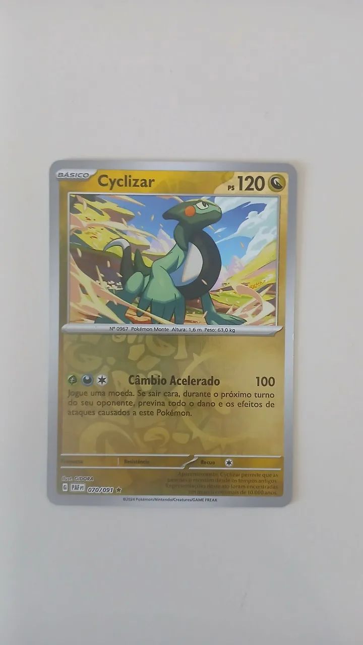 Carta Pokémon Ciclizar reverse holo 2024
