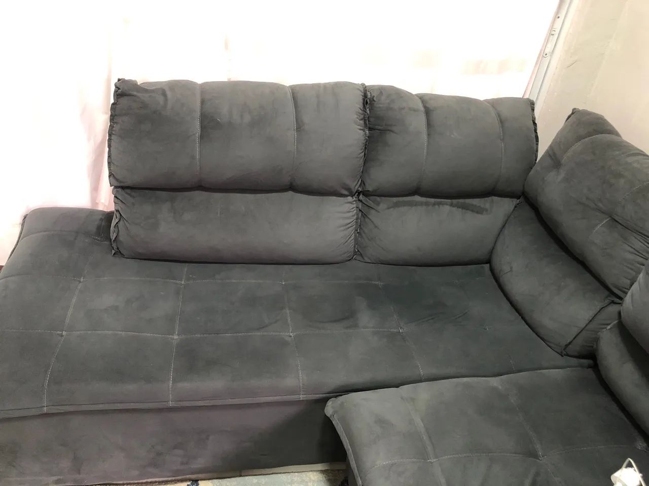 Sofá cinza em ótimo estado !! 