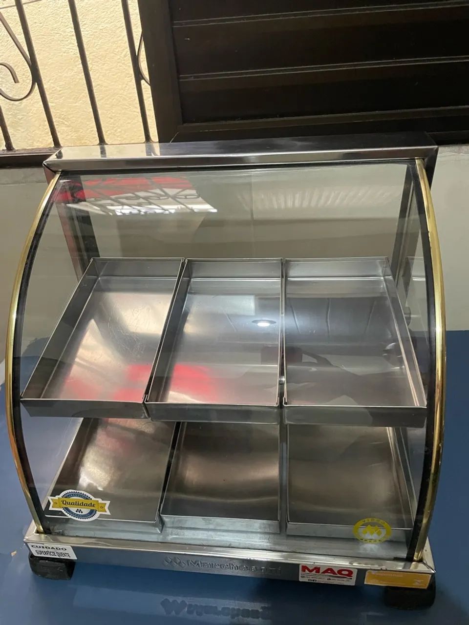 Expositor/Vitrine de Salgados com 6 bandejas