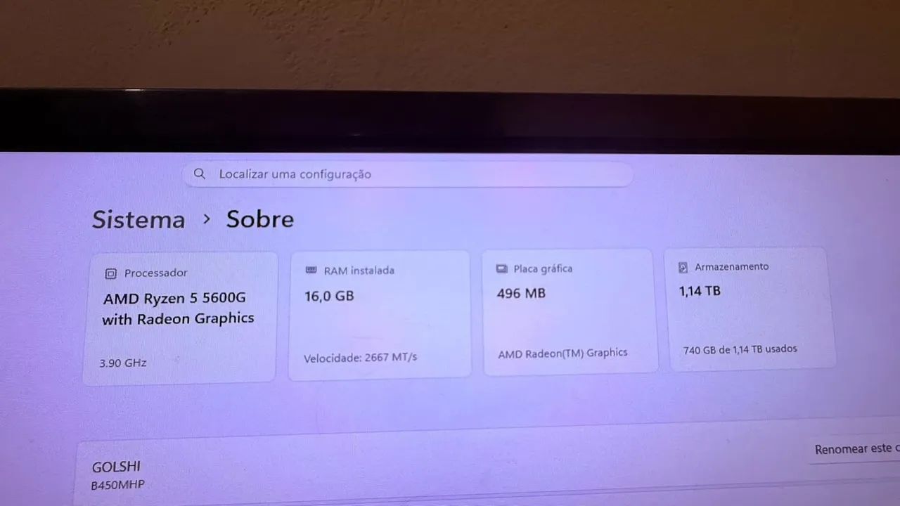 PC GAMER COMPLETO, MONITOR 24 POLEGADAS - R$ 2800 - LUCAS DO RIO VERDE - Foto 5