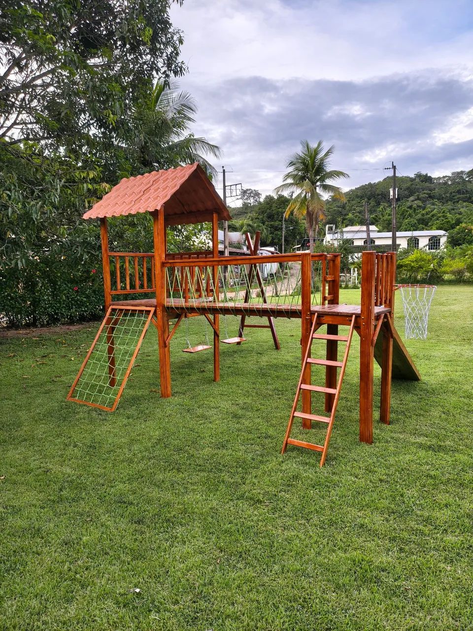Playground do Tarzan com cesta de basquete  - Foto 2