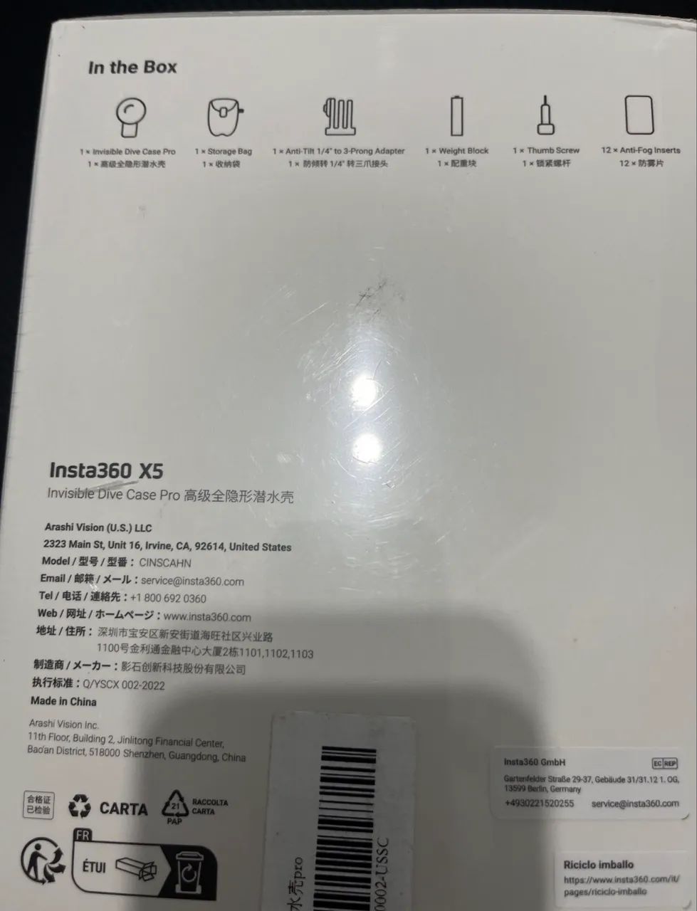 Capa de mergulho Insta360 X5 Pro - Foto 3