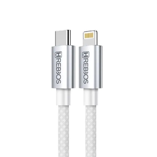 Cabo Usb-c P/ Lightning 27w Hrebos Midnight - Cb-362i Branco *ENTREGA GRÁTIS* - Foto 2
