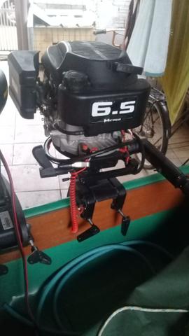 Vendo barco com motor +reboque 7.000. - Foto 5