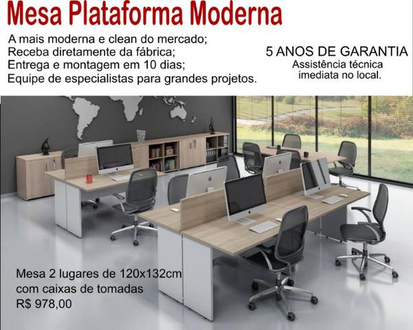 Mesa Plataforma moderna RJ - Aqplan