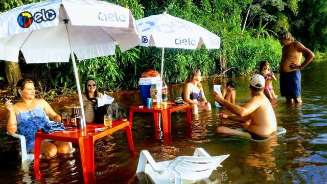 Rancho Pé Na Areia em Paulicéia sp rio no fundo com vista panorâmica - Foto 12