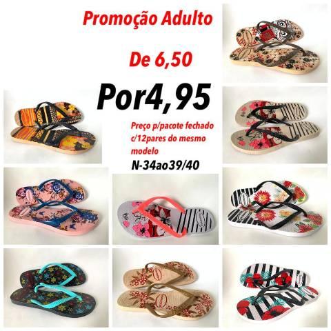 Sandálias promoção havaianas no atacado