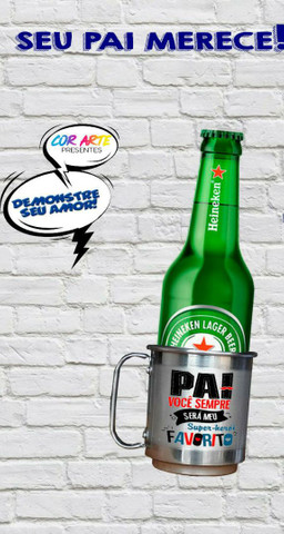 Caneca de aluminio personalizada