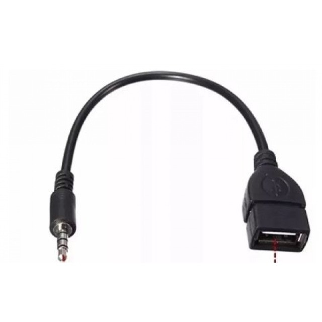 (WhatsApp) cabo p2 3.5mm macho x usb fêmea