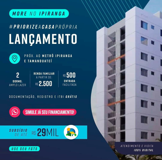 Lançamento Cury Ipiranga