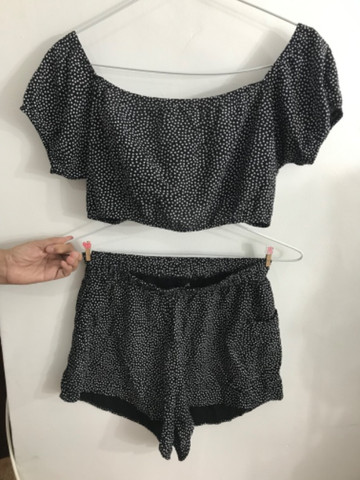 Conjunto Short e Cropped - TAM P
