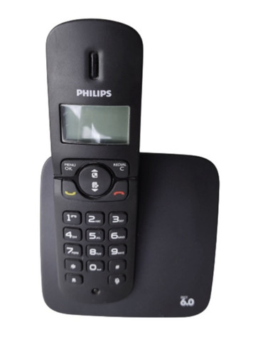 Telefone Sem Fio Philips Cd180 Dect 6.0 Preto Seminovo Com Manual
