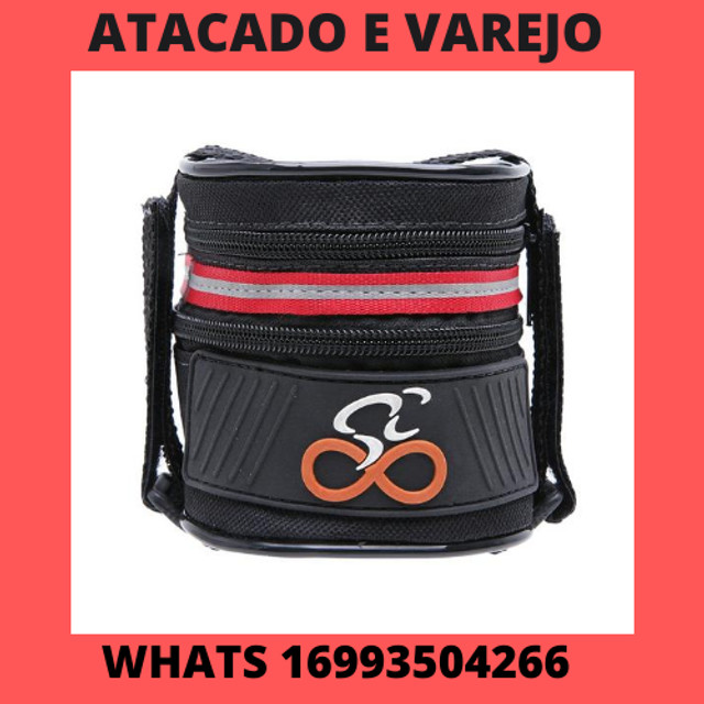 Bolsa Selim Bag C/ Faixa Refletiva Dois Estagio Sped/mtb Bike