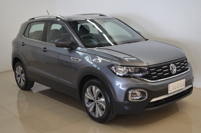 T-CROSS HIGHLINE 1.4 TURBO TOP CINZA ANO 2020