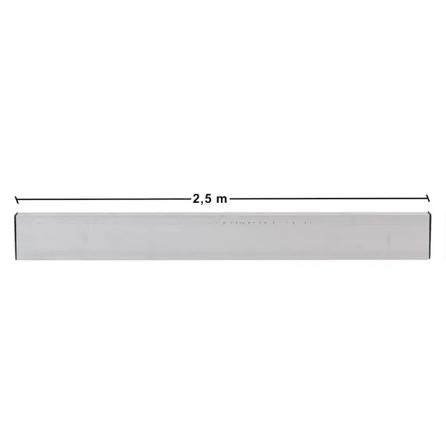 Régua de Alumínio Média para Pedreiro 7,62cm x 2,54cm Libra 2,5M