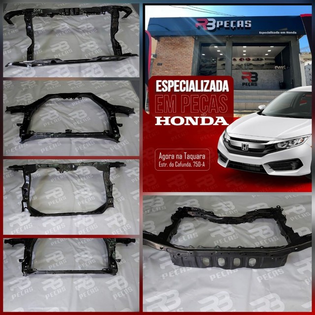Painel frontal mini frente superior e inferior honda civic (2012 2013 2014 2015 2016)