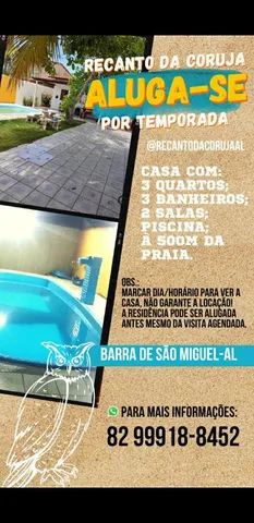 Casa 3 quartos para alugar - Barra de São Miguel - AL 1241294939