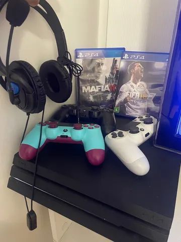 PS4 Pro 1tb + FIFA 24, RAGNAROK, MK11 + 2pad and Accessories in