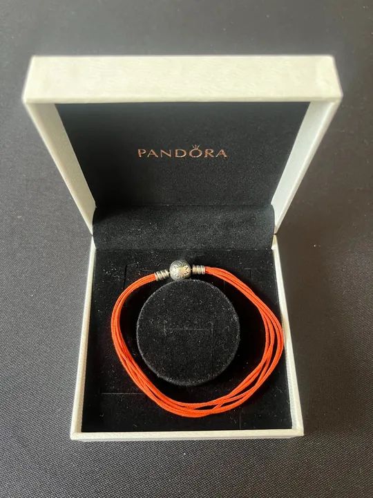 Pulseira Pandora em tecido Laranja - Foto 2