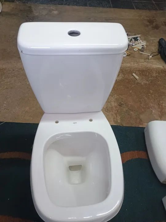 Lindo vaso acoplado quadrado série luxo logasa - Foto 5