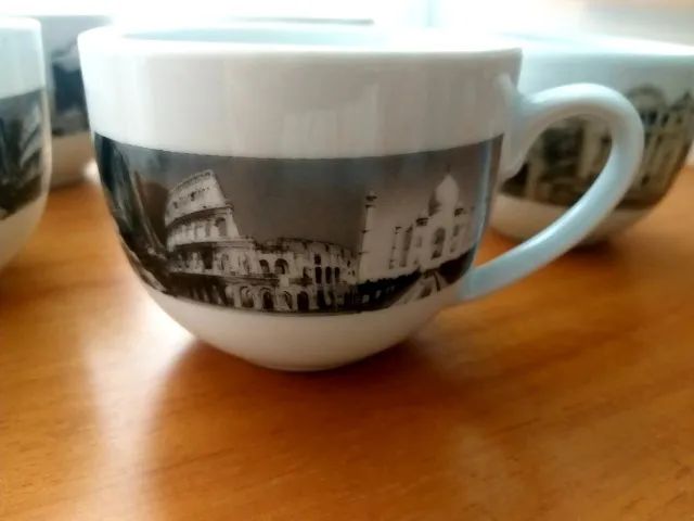 Conjunto de Xícaras com imagens do mundo - Foto 4