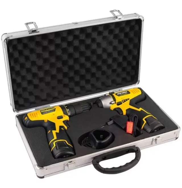Kit Furadeira E Parafusadeira Impacto Pfv010 E Pbv108 Vonder