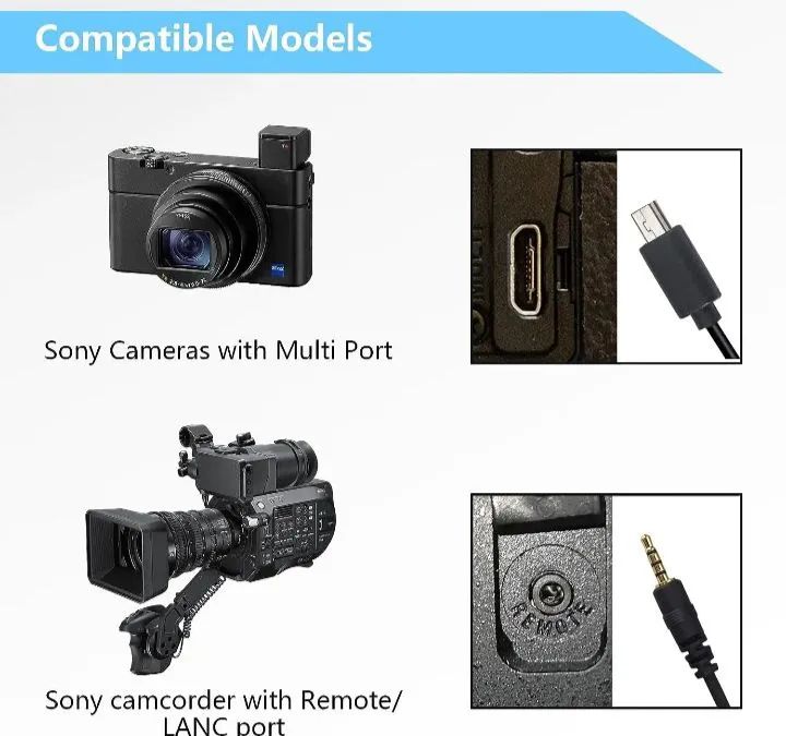 Controle remoto para câmeras e Filmadoras Sony  - Foto 6