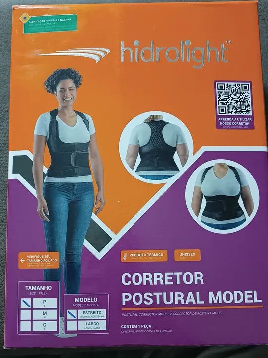 Corretor Postural Model - Novo - Unissex - Hidrolight