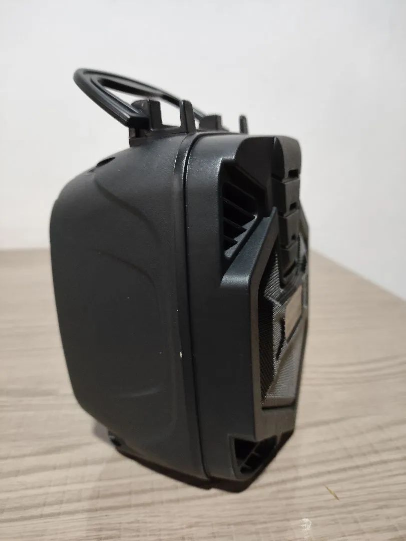 Caixa de Som Bluetooth Rádio FM Entrada Para Pendrive Portátil - Foto 4