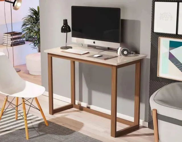 Mesa para notebook com tampo no MDF e com pés na madeira maciça - Foto 3