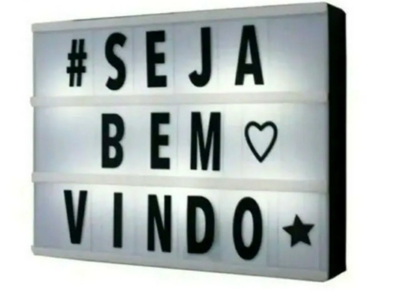 Luminária led Tam G (letras /números/ símbolos)