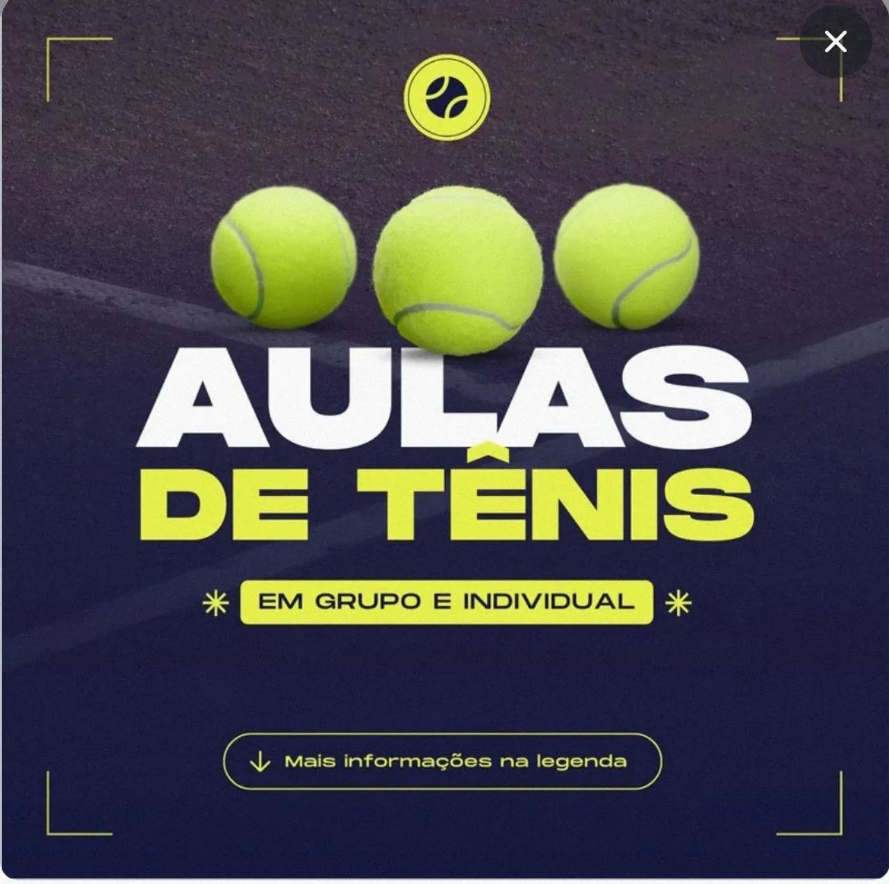 Aula de tênis /  Raquete de tênis