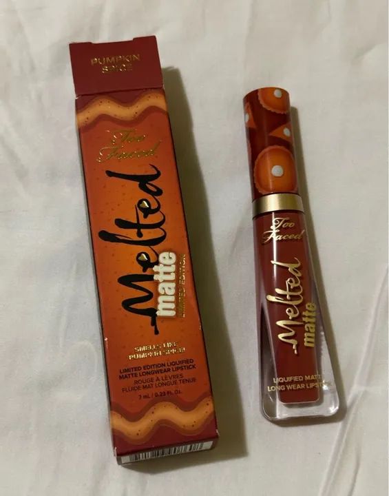 Batom Líquido Matte Too Faced Melted Pumpkin Spice - Foto 4