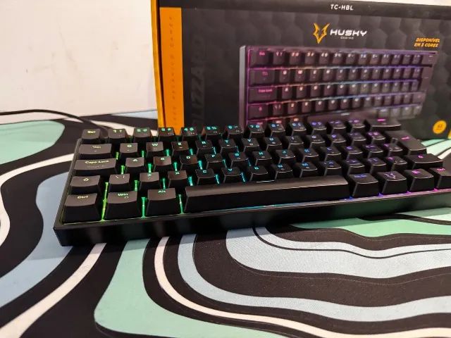 Teclado Mecânico Husky Blizzard Switch Azul - Perfeito Estado e com Nota Fiscal! - Foto 3