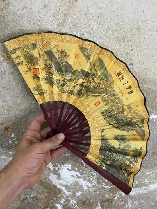 Antigo Leque Oriental | Donareliquias | Antiguidades  - Foto 2