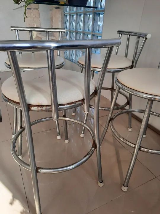 4 cadeiras banqueta - Foto 6