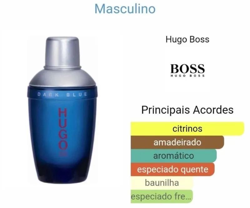 Perfume Hugo Boss Dark Blue - Masculino - 75ml - Foto 2