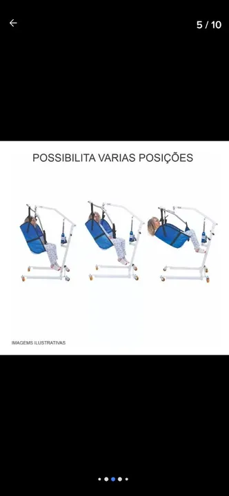 Guindaste para Idosos, acamados e obesos