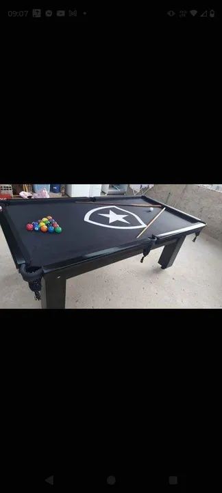 Sinuca Alvi Negra Tipo Bilhar 