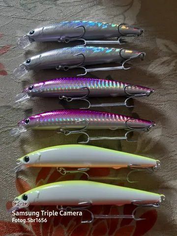Conjunto 2 iscas de pesca ultra Light 