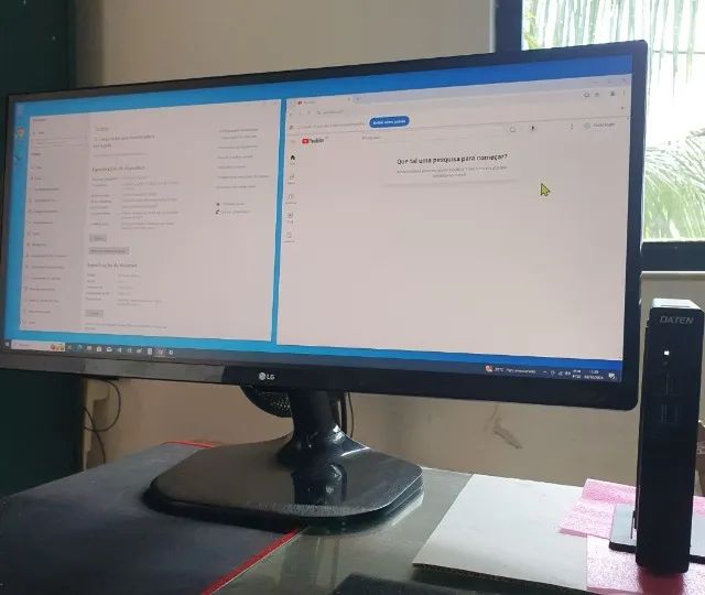 Mini computador DATEN i5 7ª geração, 16gb ram+ HD 480Gb + monitor gamer 25" LG