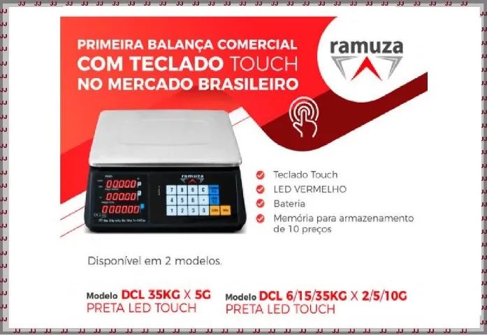 Balança Ramuza Dcl 35 kg - tripla escala com bateria - Foto 4