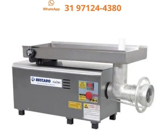 Moedor de Carne Boca 22 Beccaro Inox Novo