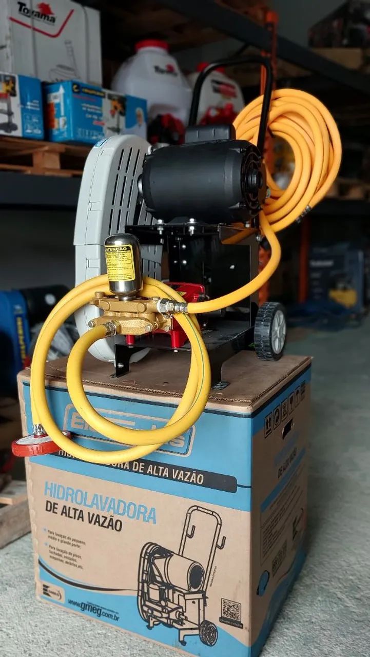 Lavadora profissional para Lavajato 1cv 350psi 10m de mangueira Eletroplas (Nova)